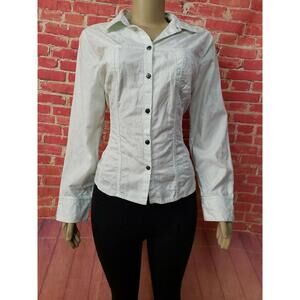J Jill Women's Size M Mint Green Paisley Buttons Up Women's Jacket Jacket # C